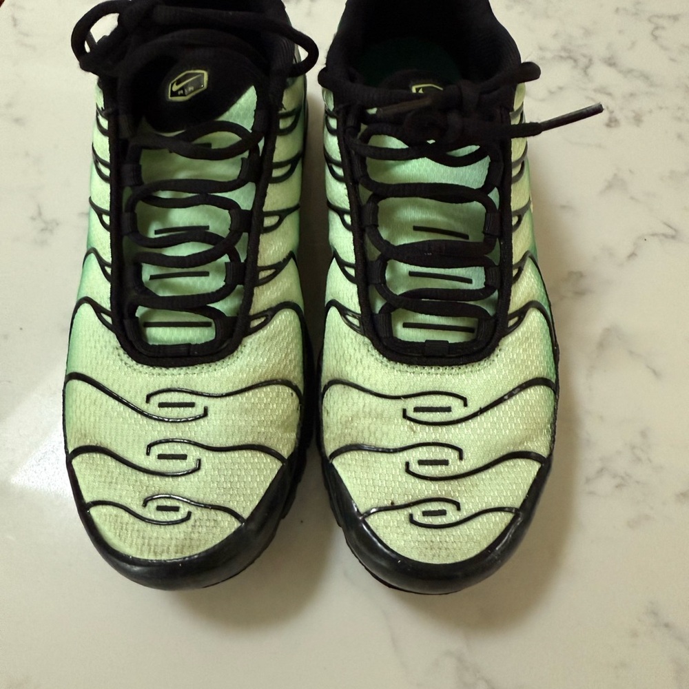 Nike Lime and Black Athletic Shoes TN Air